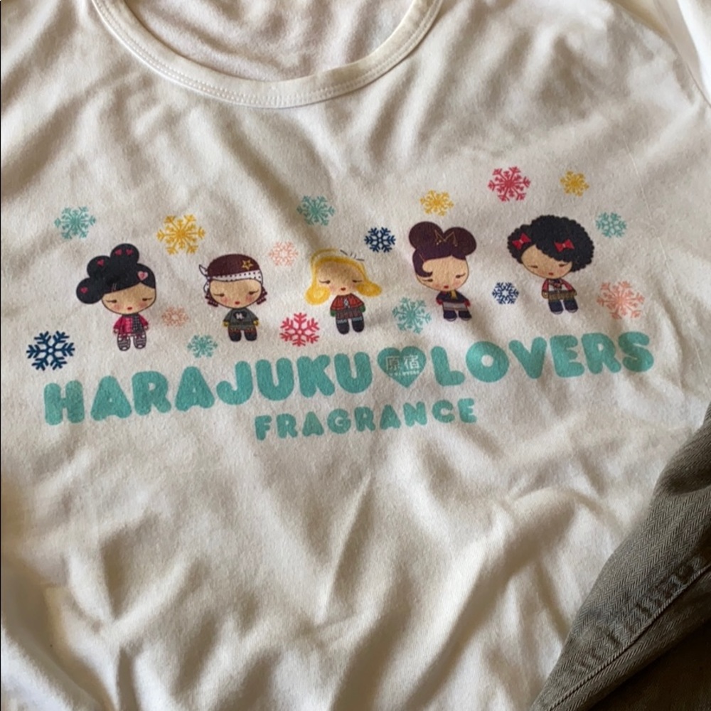 Harajuku lovers fragrance promotional shirts